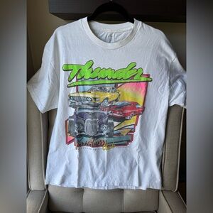 John Galt Racing Shirt Mens One Size White Kustom Club American Rally Muscle Car